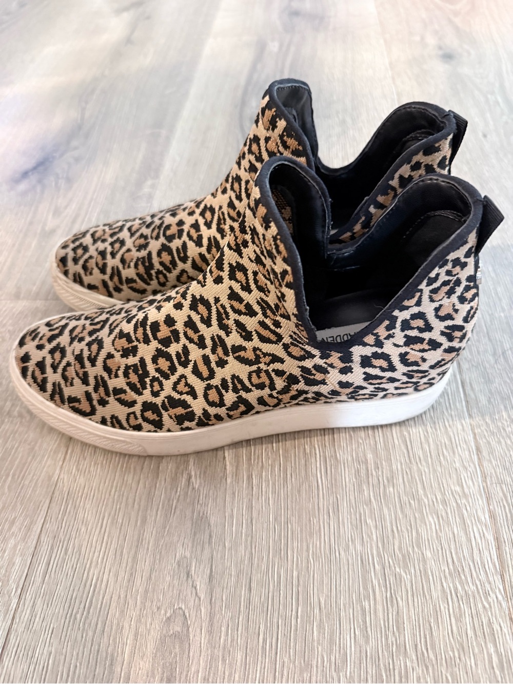 Steve Madden Leopard-Print Slip-On Sneakers